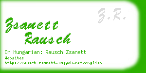 zsanett rausch business card